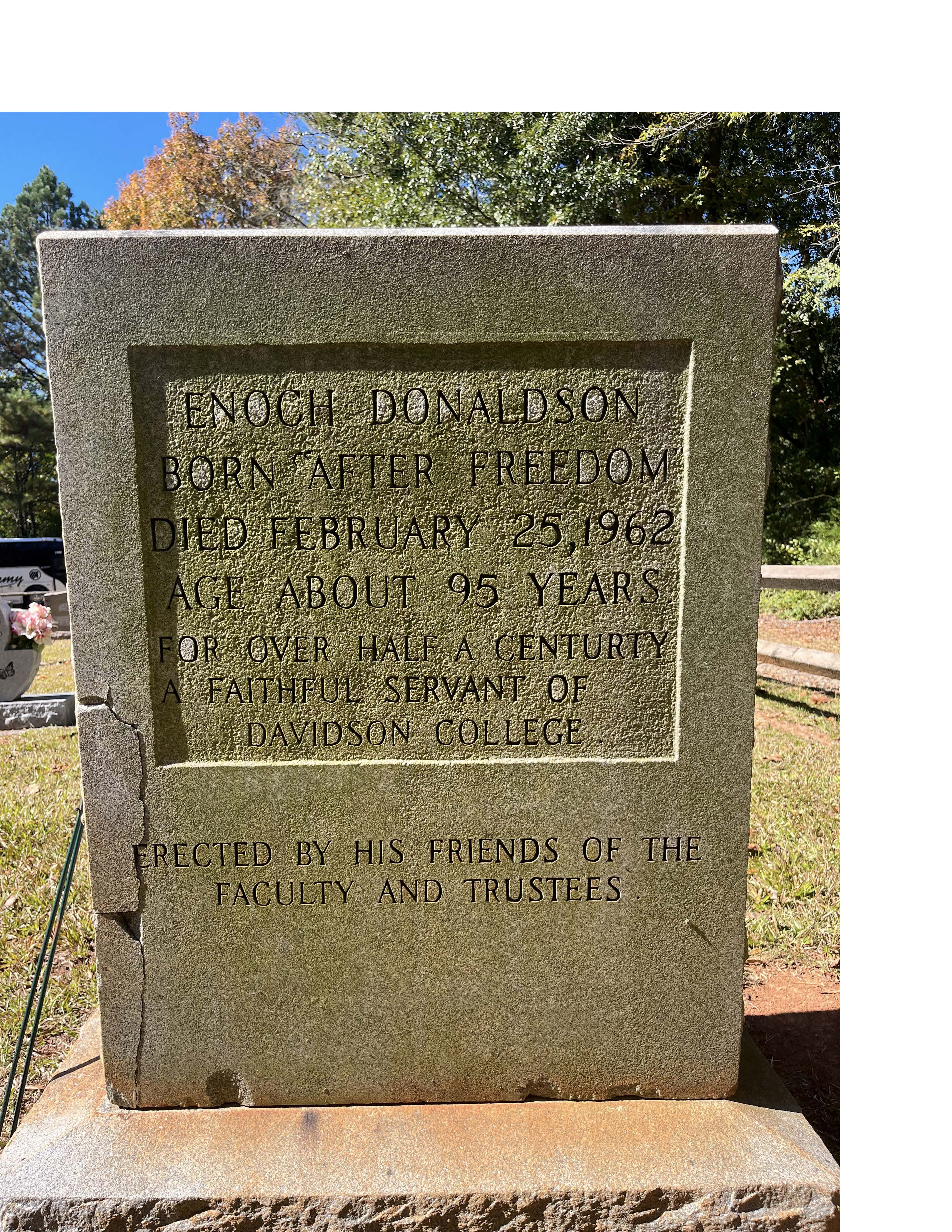 Headstone of Enoch Donaldson