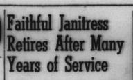 Text title announcing the retirement of Percy Scales.